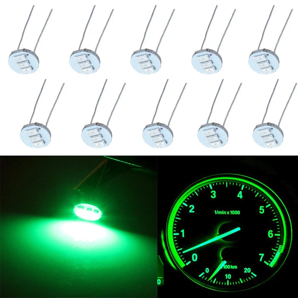 10x LED Mini Bulb for Instrument Panel Cluster Dashboard Light (12V)