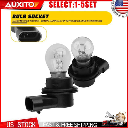 2X DRL Daytime Running Light Bulb with Socket for Jeep Renegade (2014–2020)