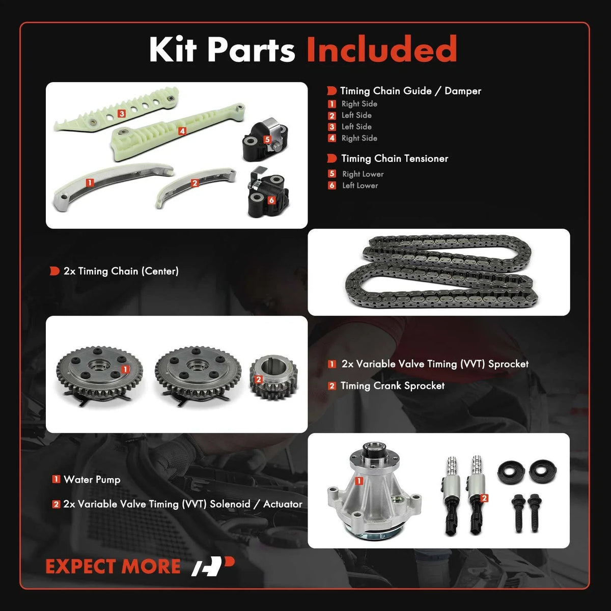 Timing Belt & Water Pump Set for 2009-2010 F-150 & 2006-2010 Explorer