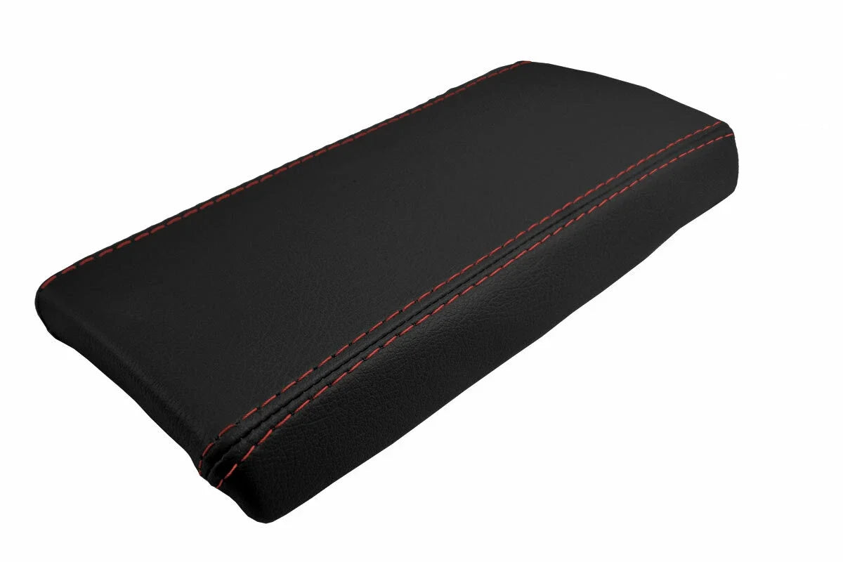 Console Lid Pull Over Cover Leather for Mazda Miata MX5 (1990–1997) Red Stitch