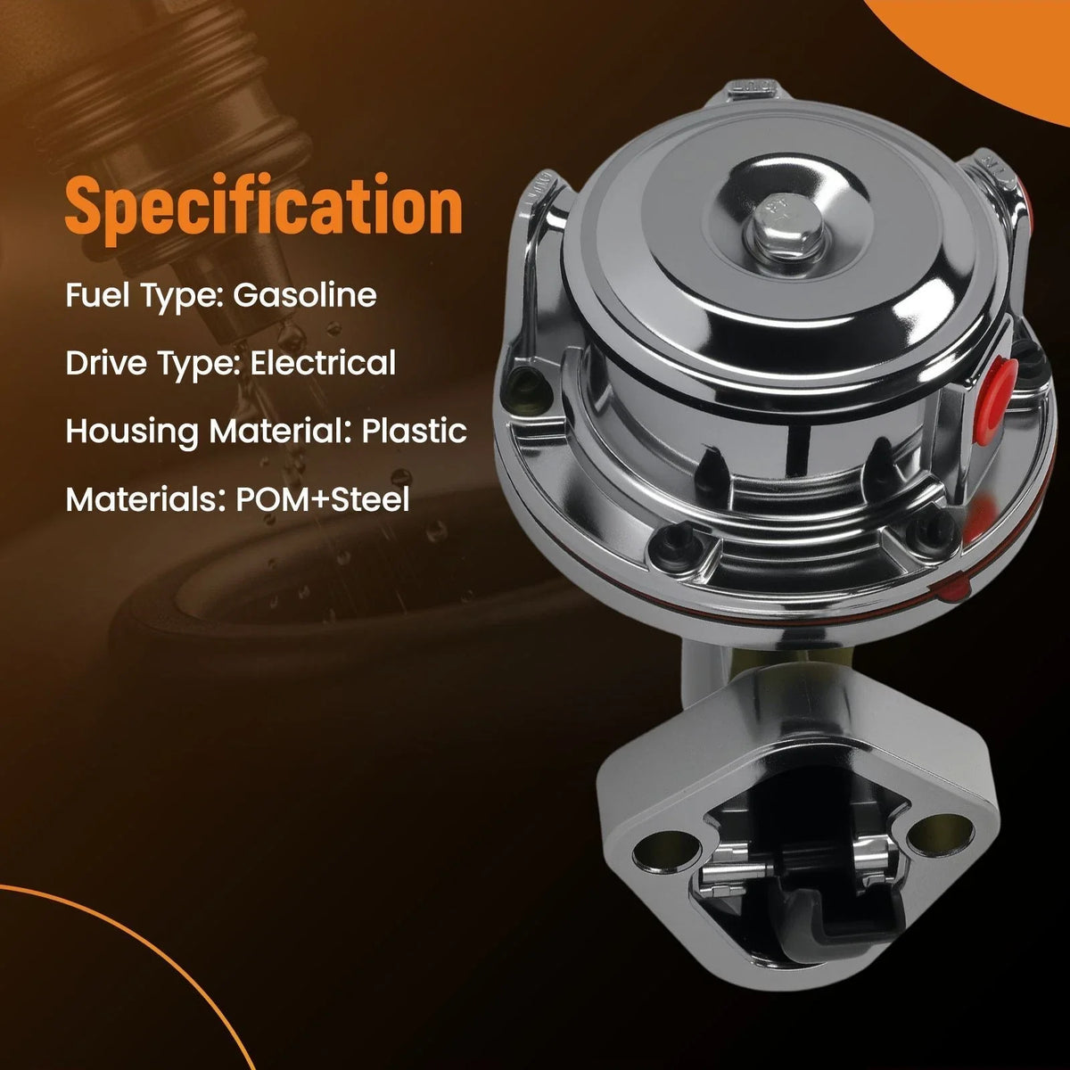 Fuel Pump Mechanical 6 PSI for Chevy SBC 350 V8 5.7L 400 V8 6.6L (1967–1996)