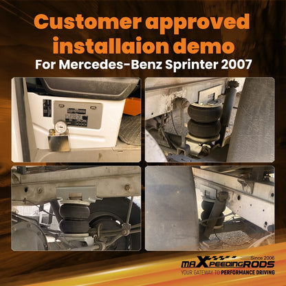 Air Suspension Bag with Compressor Kit for Mercedes-Benz Sprinter 2006-2020