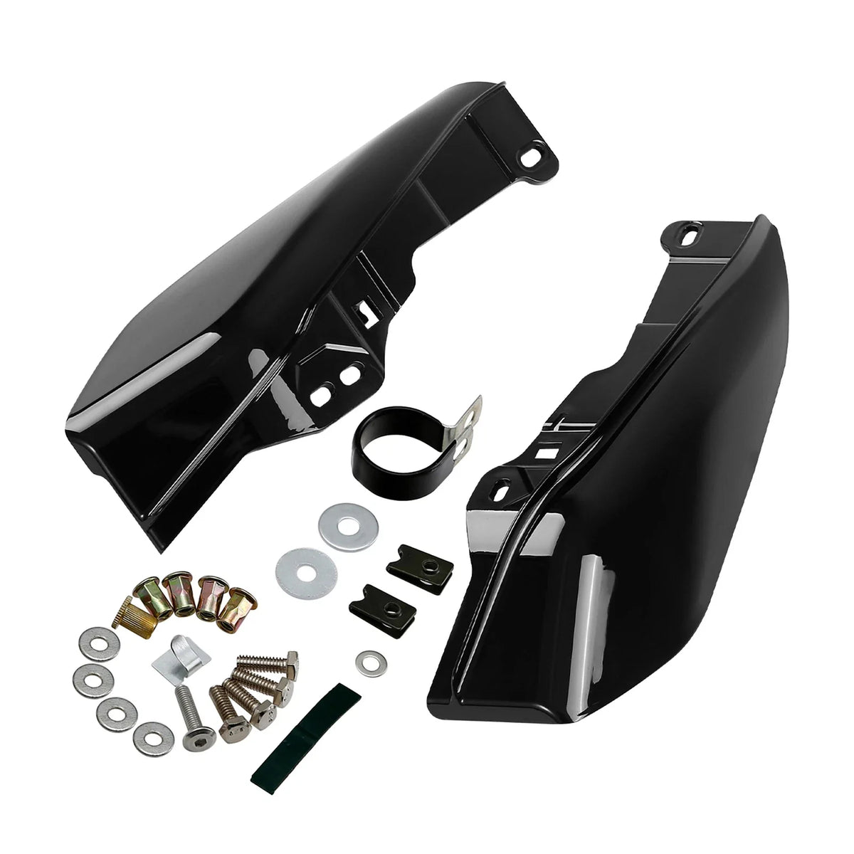 Black Mid Frame Air Deflectors for Harley Electra Glide 2017–2023