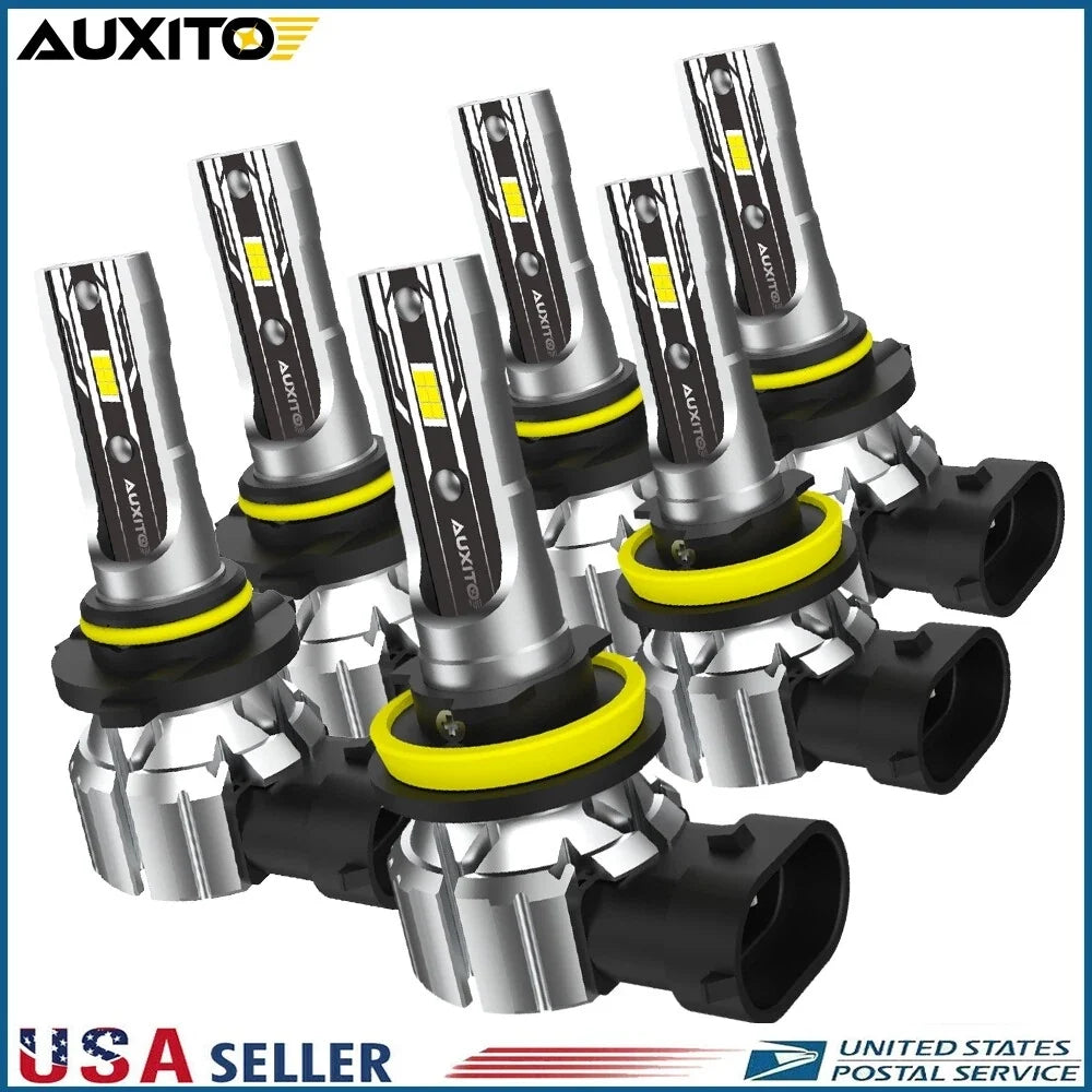 90000LM AUXITO LED Headlight Combo Kit 9005 9006 H11 - 2 Pack