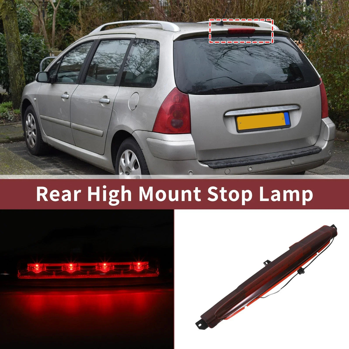 Red LED Third Brake Light for Buick Rainier (2004–2007) No.15201921 GM2890106