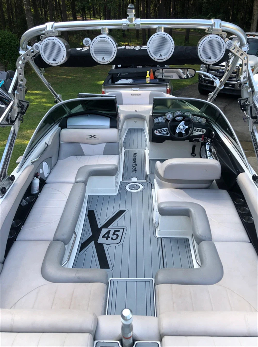 Cockpit Pad Swim Platform for Centurion Enzo 230 (2007) - EVA Teak Mat