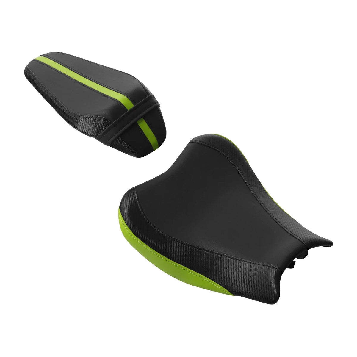 Driver & Passenger Seats - Black Green for Z900 (2017–2023) Kawasaki