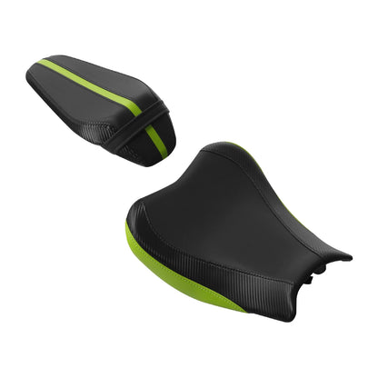 Driver & Passenger Seats - Black Green for Z900 (2017–2023) Kawasaki