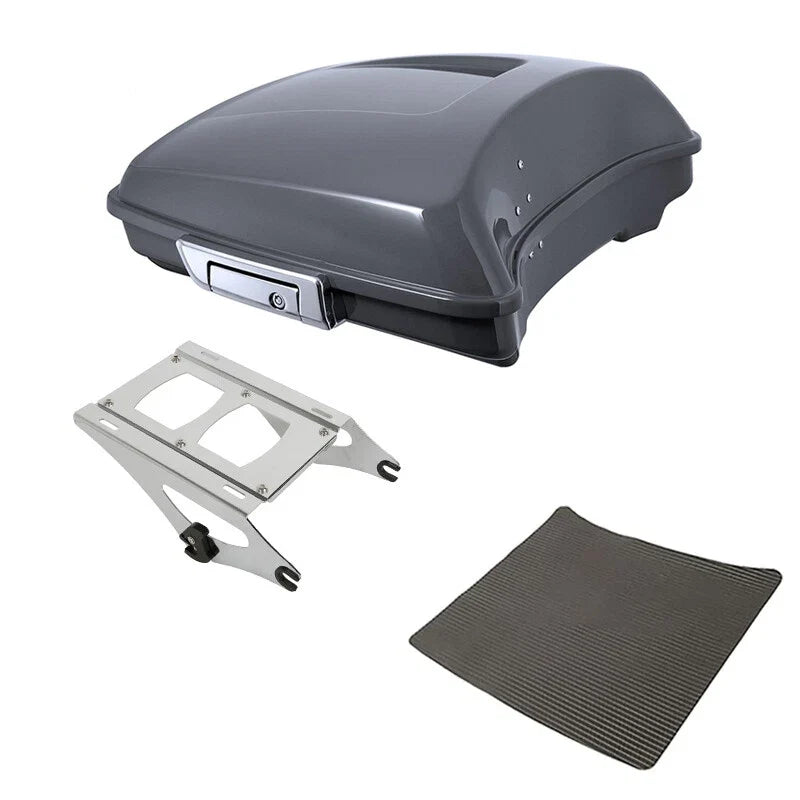 Razor Trunk Rack in Gunship Gray for Harley Touring (2014-2026)
