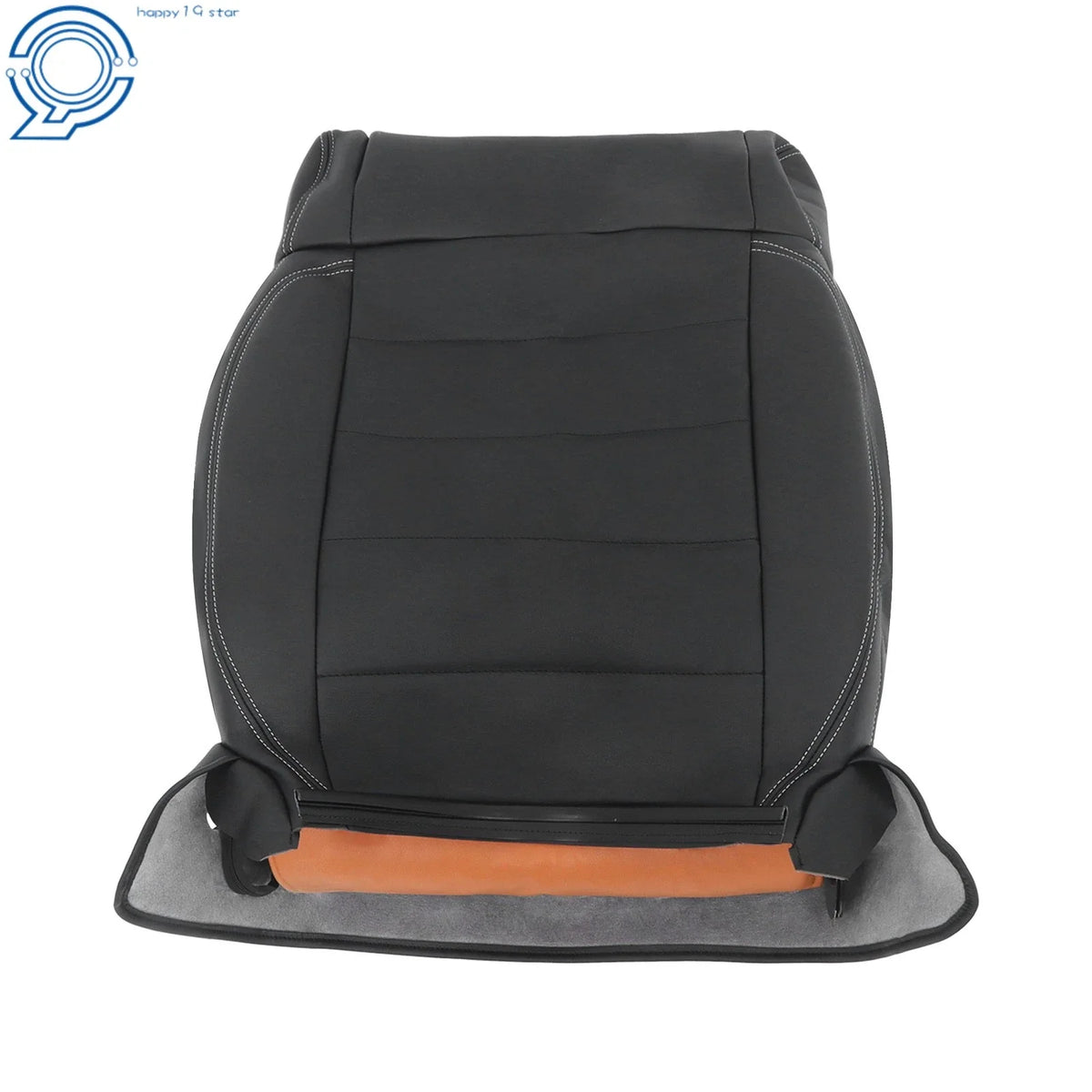 Front Right Back Rest Cover for Jeep Wrangler (2007–2012) Black Leather