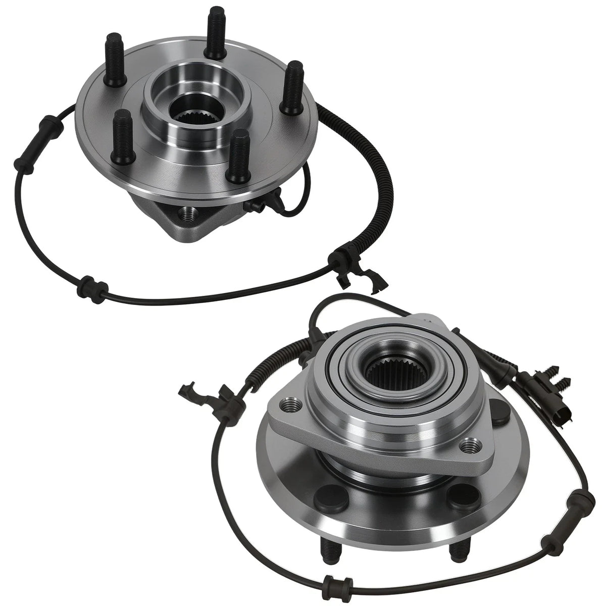 Front Wheel Hub & Bearing Assembly (2X) w/ABS for Jeep Wrangler 2007–2010