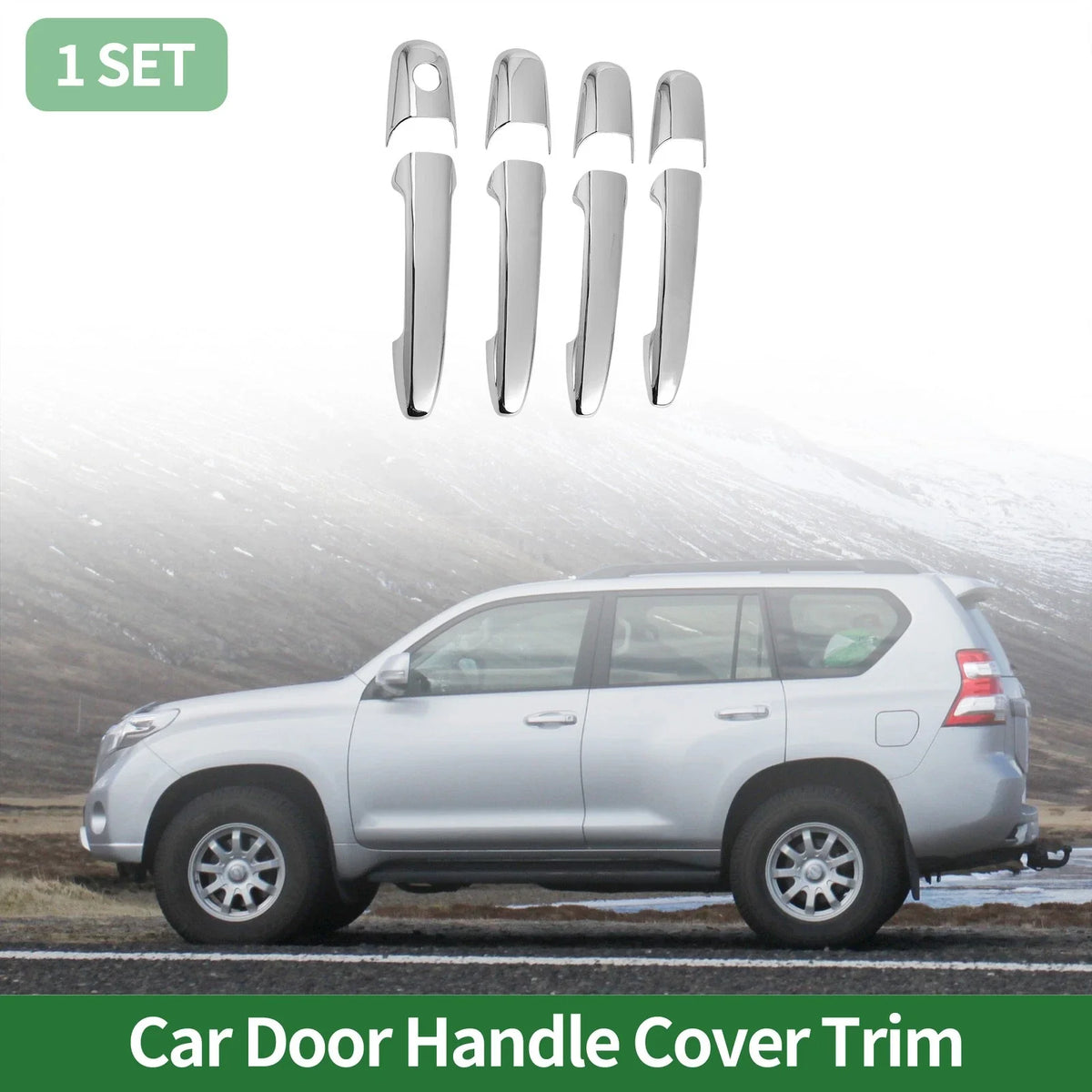 Car Door Handle Cover Trim for Mazda 2 3 5 6 (2003–2023) Silver Tone
