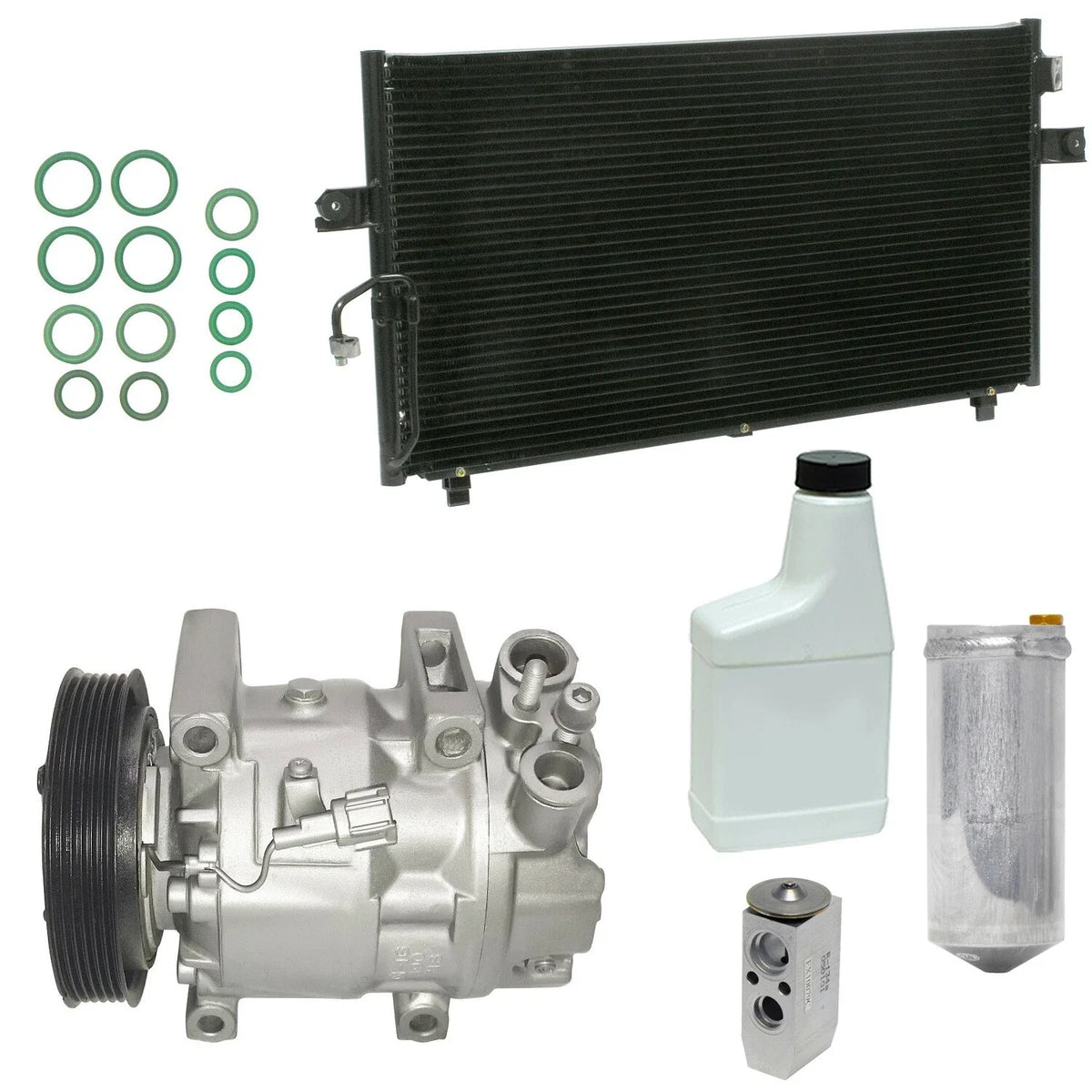 AC Compressor Kit with Condenser for Nissan Navara (2005–2015)