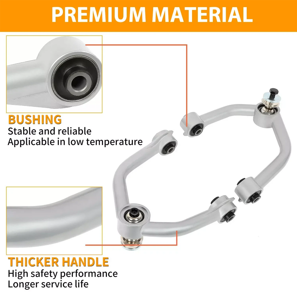 Set of 2 Front Upper Control Arms for Toyota Tundra Sequoia (1999–2007)