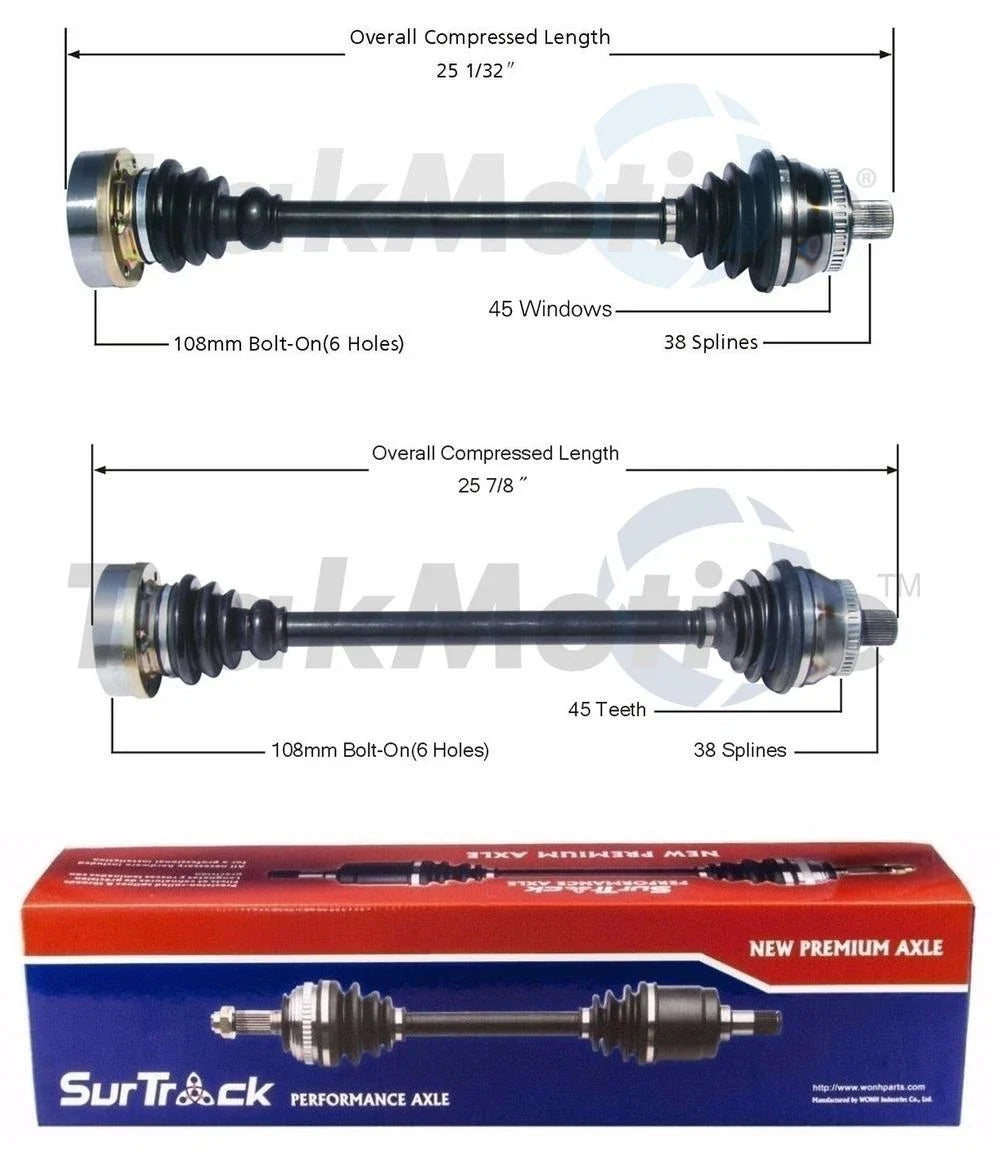 CV Axle Shaft Kit for - Front Driver & Passenger Side