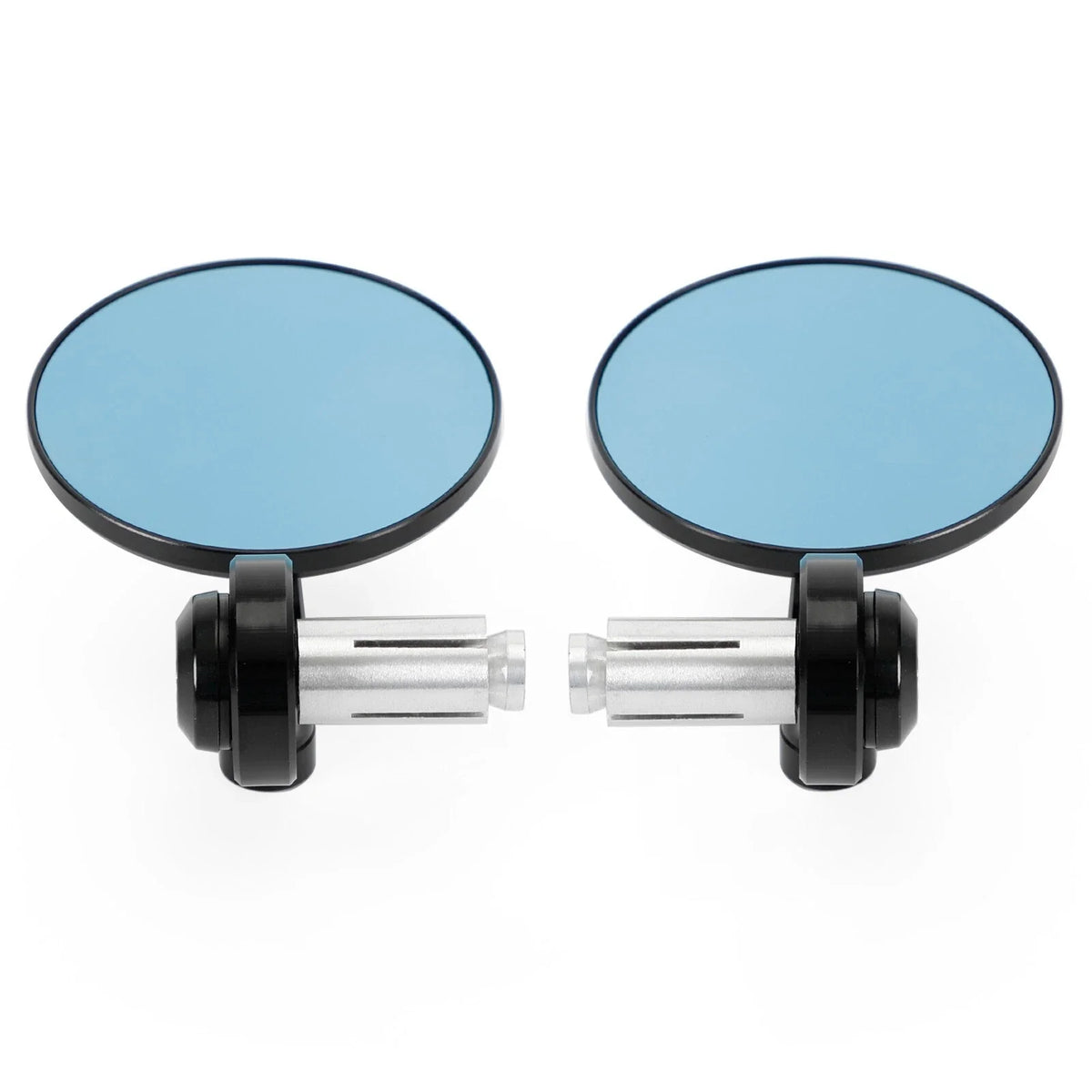 7/8"-1" Handlebar Round Bar End Mirrors - Pair for Universal Fit