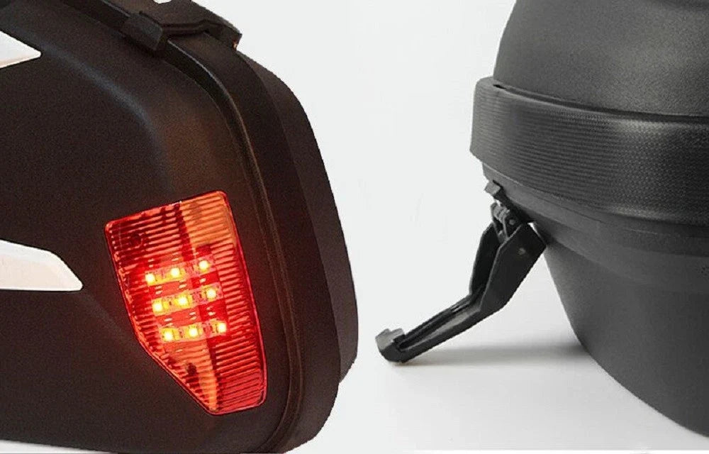 Hard Saddlebags Detachable for Suzuki Honda Cruisers (Universal Fit)