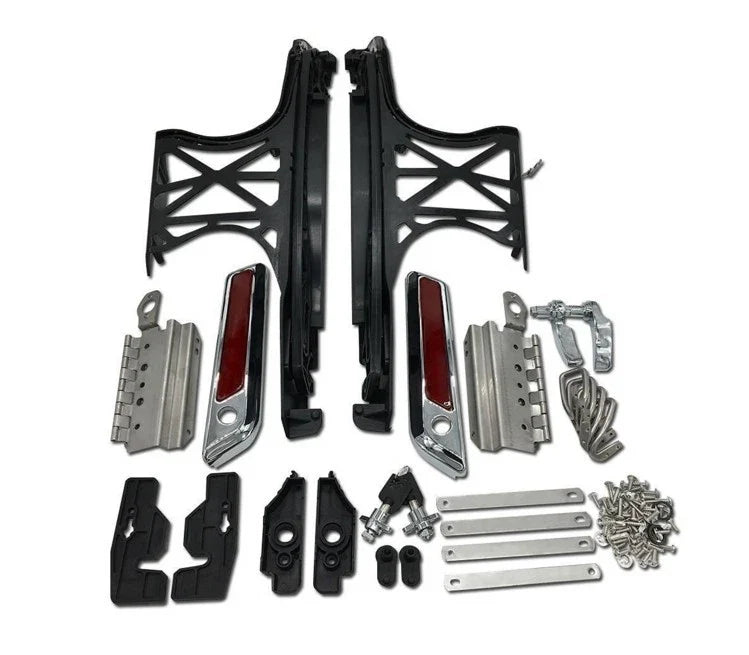 Hardware Covers for One Touch Saddlebag Latch Lids, Harley Touring 2014–2018
