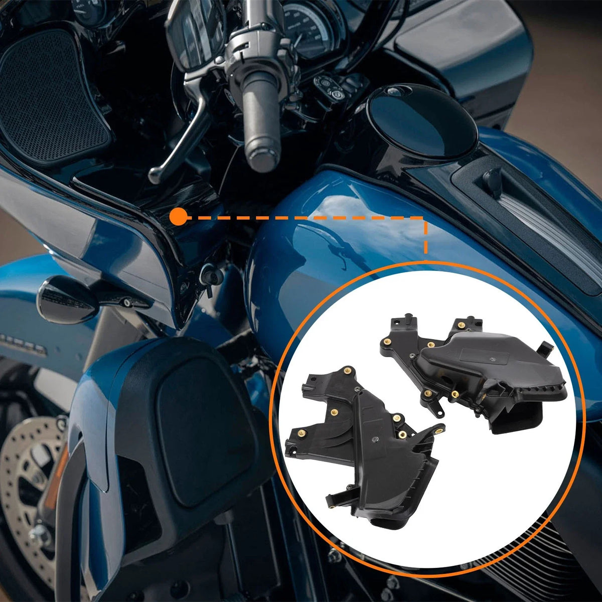 Fairing Storage Glove Box for Harley Road Glide CVO FLTRXSE 2018-2023