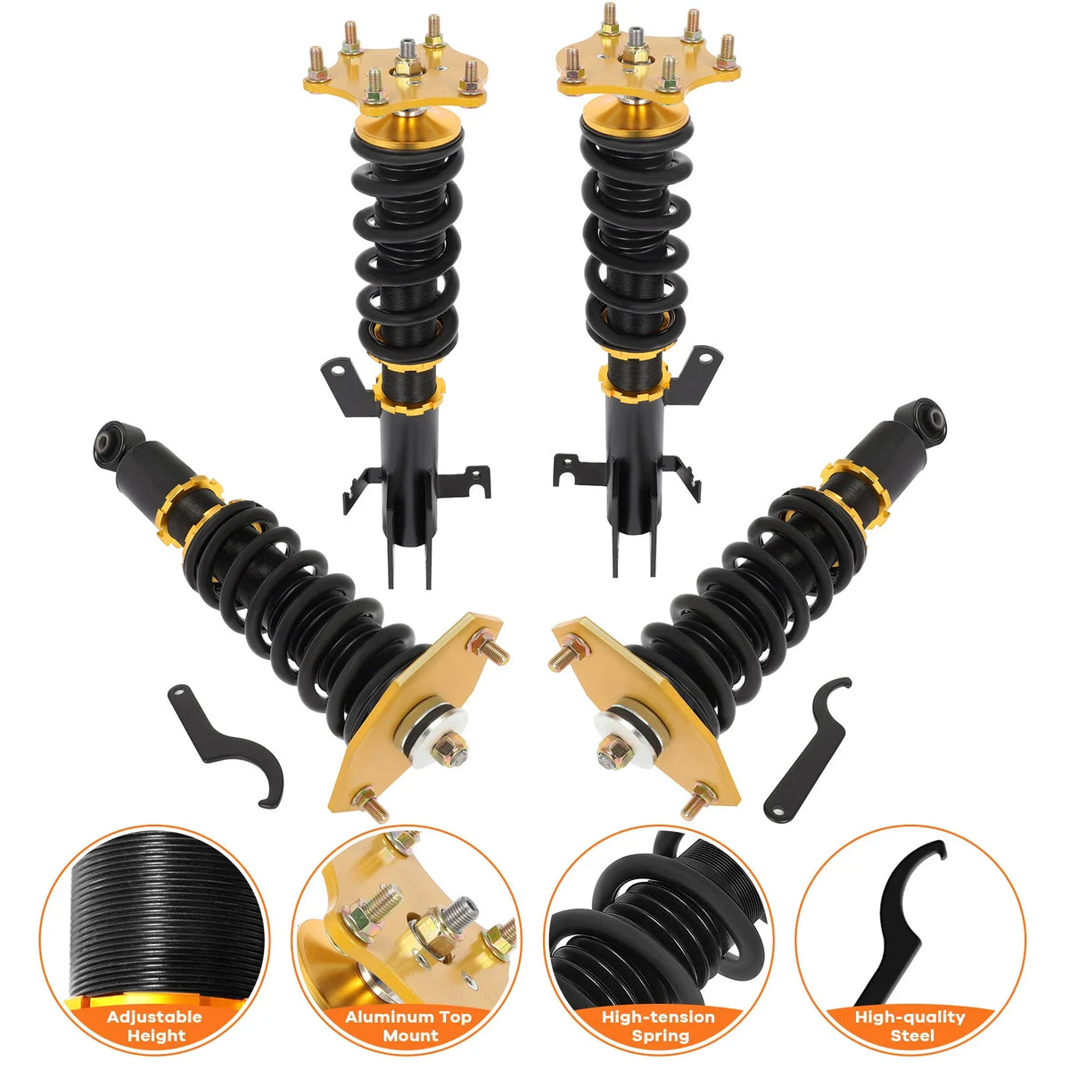 Coilovers for Honda CR-V (2007–2011) Adjustable Height Suspension Kits