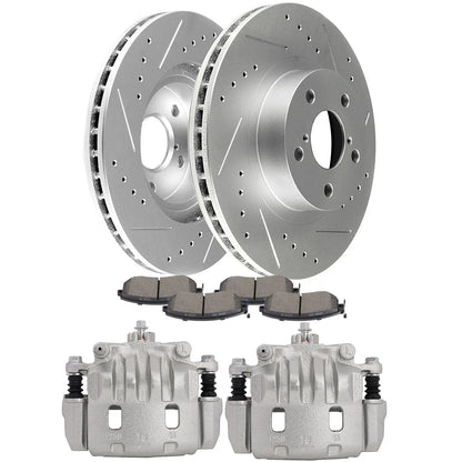 Front Brake Caliper Set with Ceramic Pads for Subaru Impreza (2011-2016)