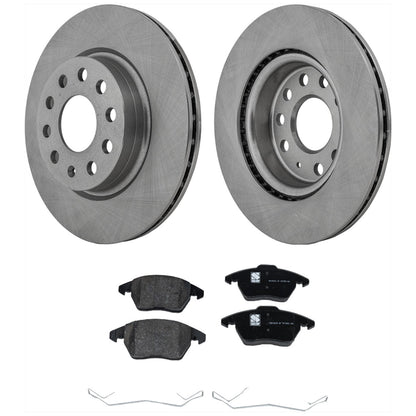 Brake Disc Rotors and Pads Kit for VW Beetle Jetta (2014–2016)