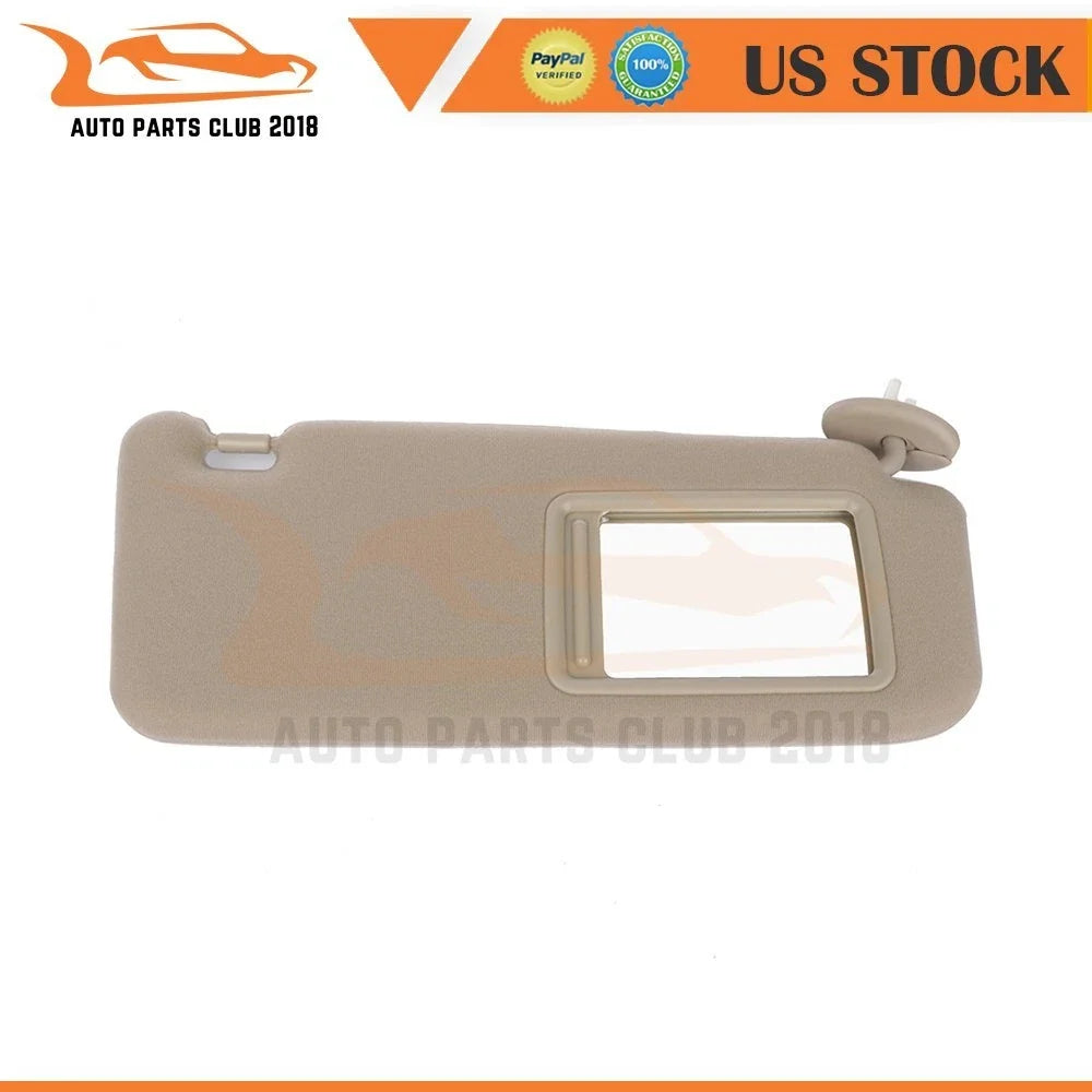 Sun Visor for 2009-2016 Toyota Venza (Tan Beige Ivory, Right, Sunroof)
