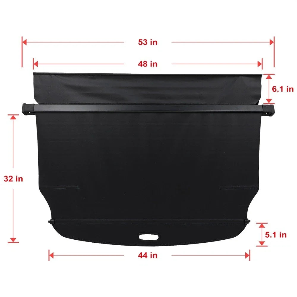 Cargo Cover for Hyundai Tucson (2022–2024) Retractable Black