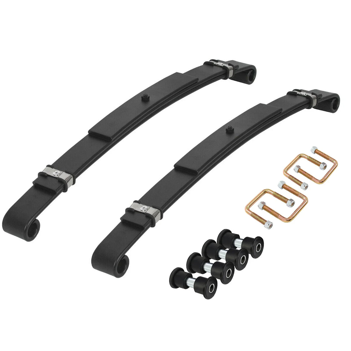 Heavy Duty Rear Leaf Spring for EZGO TXT (1996–2013) w/ Bushings & Sleeves