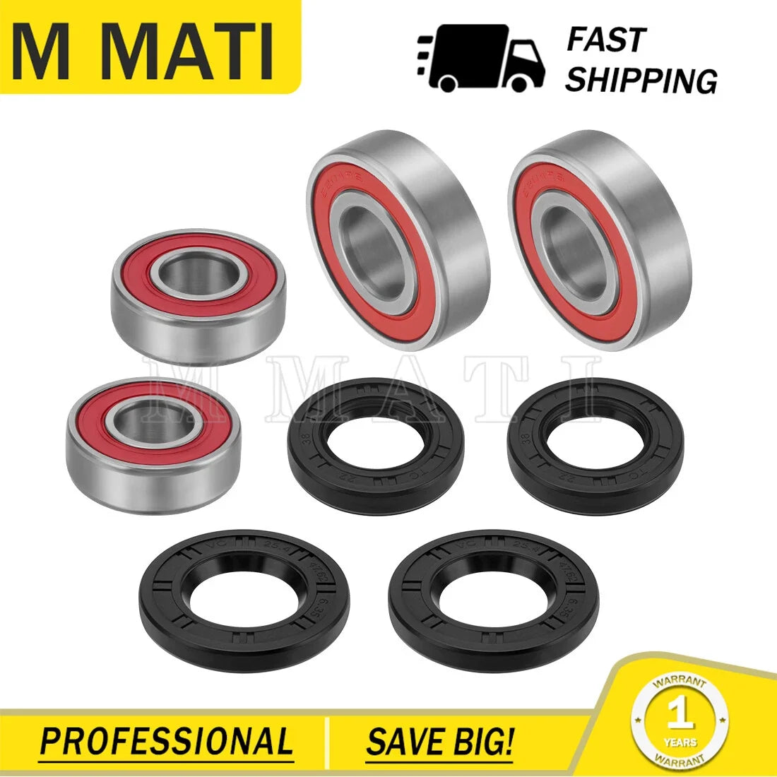 Front Wheel Bearing Seals for Polaris Outlaw 500 (2006–2007), Predator 500 (2003–2007)