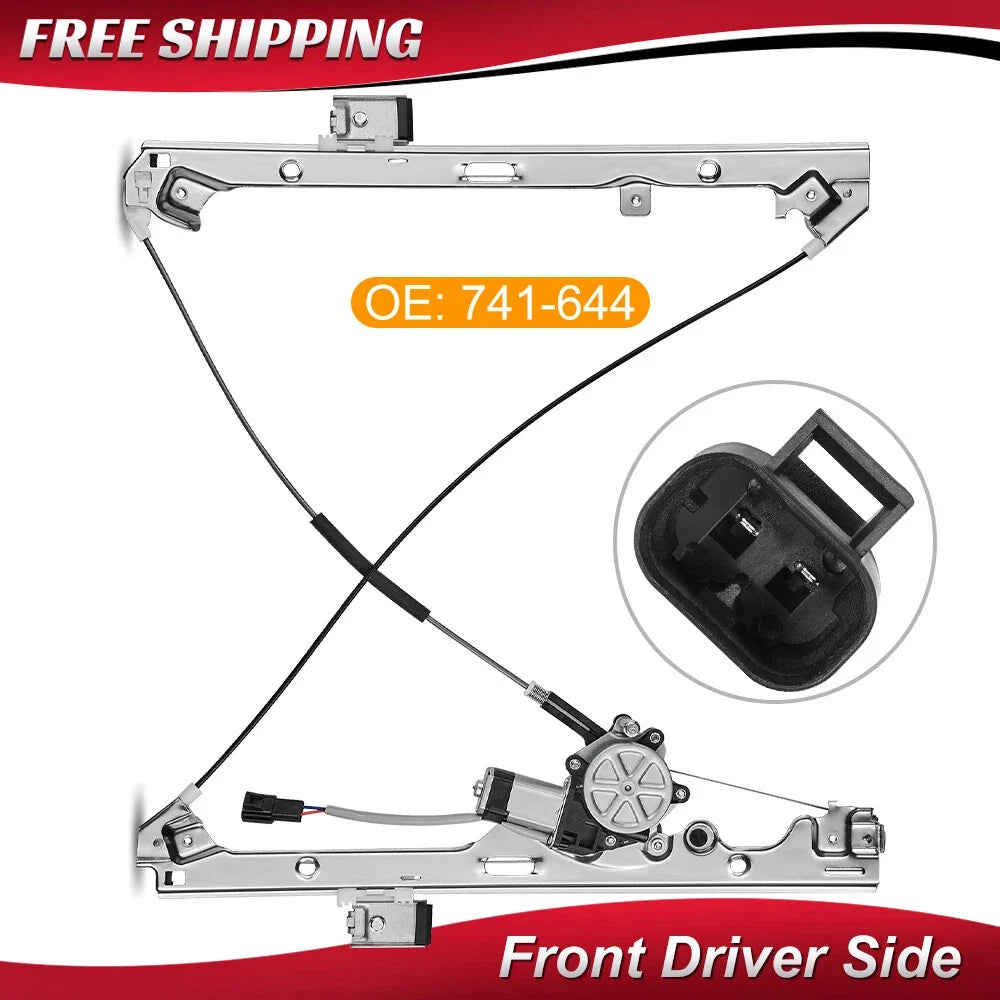 Window Regulator w/ Motor for GMC & Chevy Silverado (2007-2014)