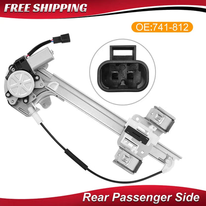 2000-2005 Buick LeSabre Rear Passenger Side Power Window Regulator & Motor