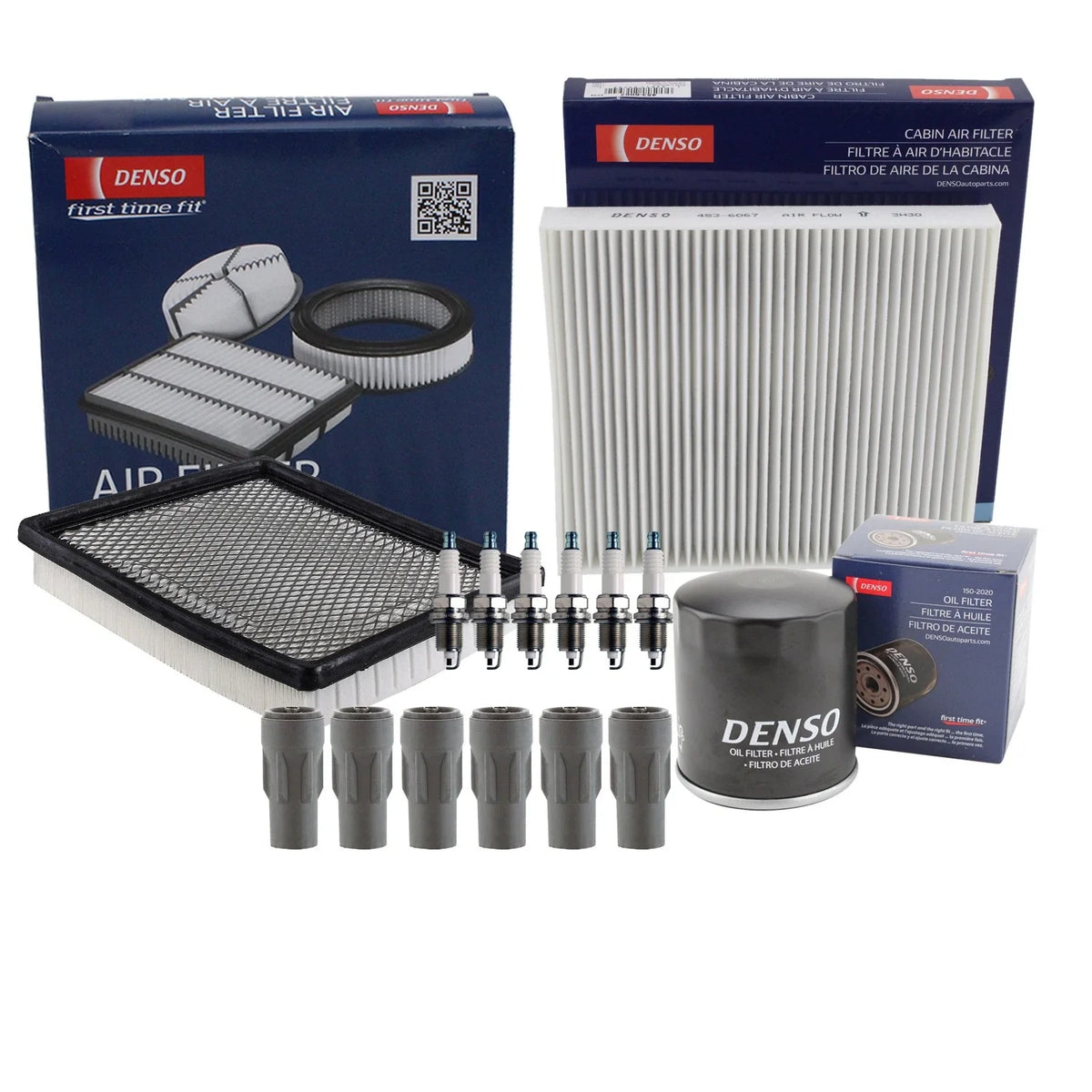 6 Spark Plugs & Boots Denso Tune Up Kit for 2008-2010 Sebring Avenger