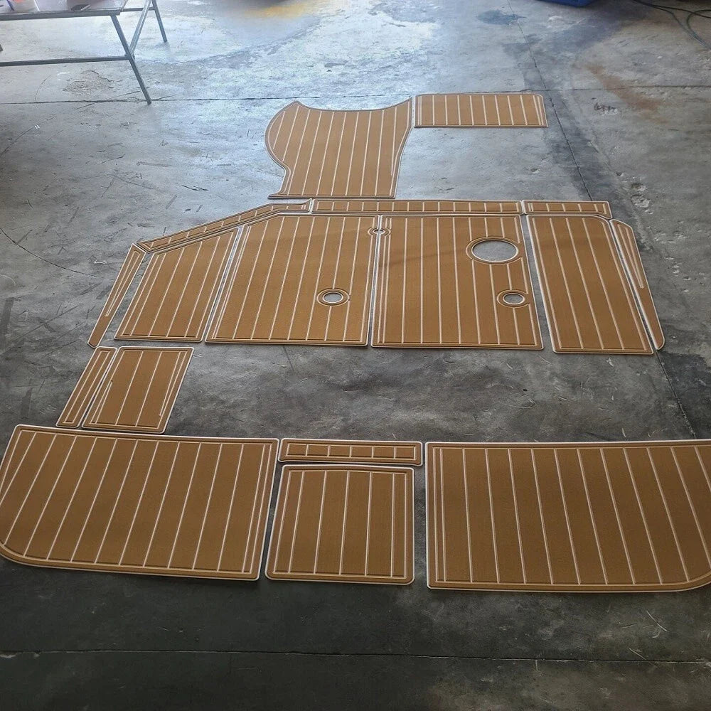 Teak Flooring EVA Cockpit Pad for Sea Ray Sundancer 290 (1999-2000)