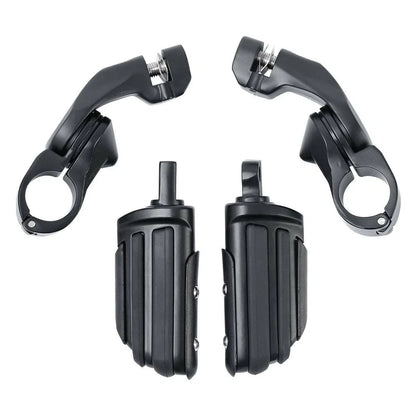 Highway Bar Footpeg Mount 1-1/4" Short Angled for Harley Touring