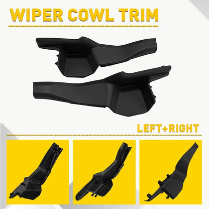 Pair of Windshield Wiper Cowl Trim Panels for 2017-2022 Honda CR-V