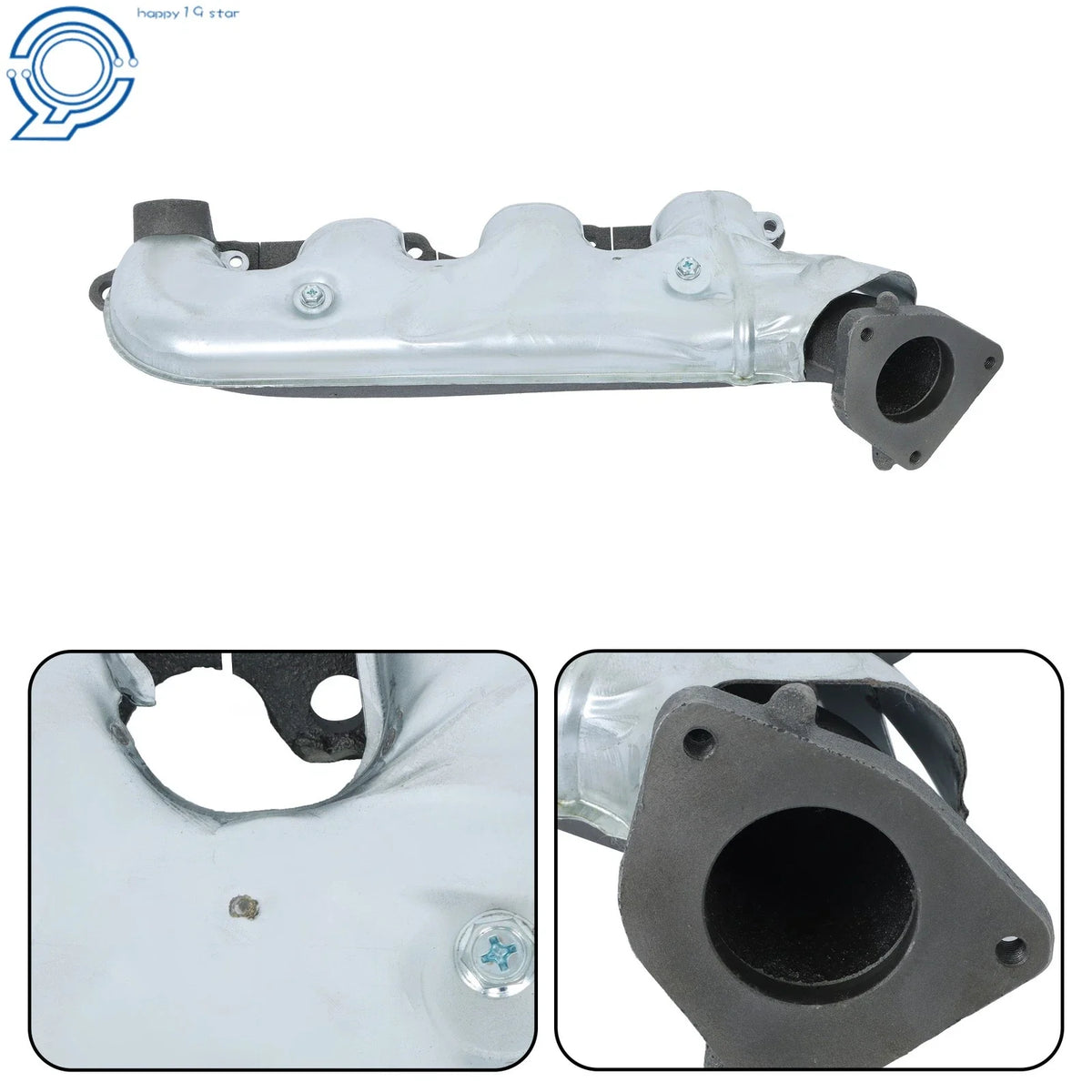 Pair Exhaust Manifold for Chevy Silverado GMC Sierra 2500 3500 HD 2001-2007