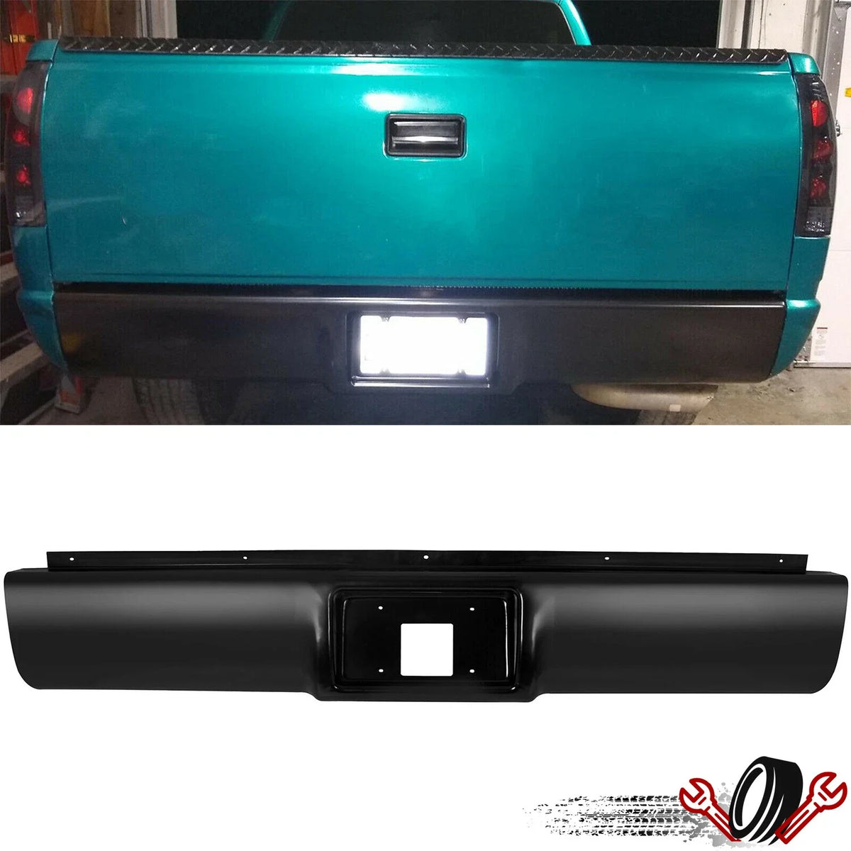 Rear Bumper Roll Pan for Chevrolet GMC C1500 K1500 (1988–1998)
