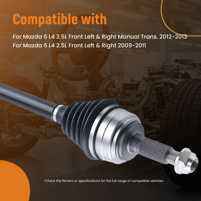 CV Joint Axle Front L&R for Mazda 6 2.5L (2009–2013) NCV47005