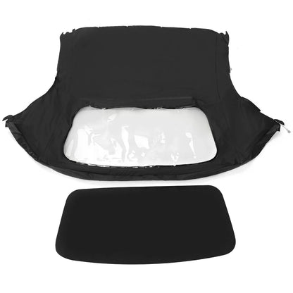 Soft Top in Black Cloth with Plastic Window for Porsche Boxster 1997–2002