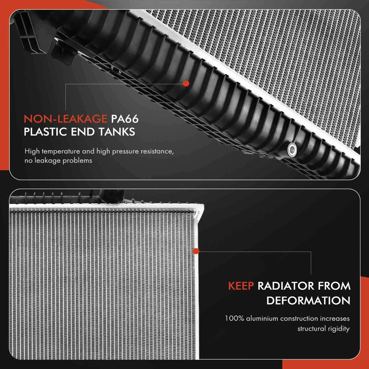 Cooling Radiator with Trans Oil Cooler for Ford Escape Mazda Tribute 01-12