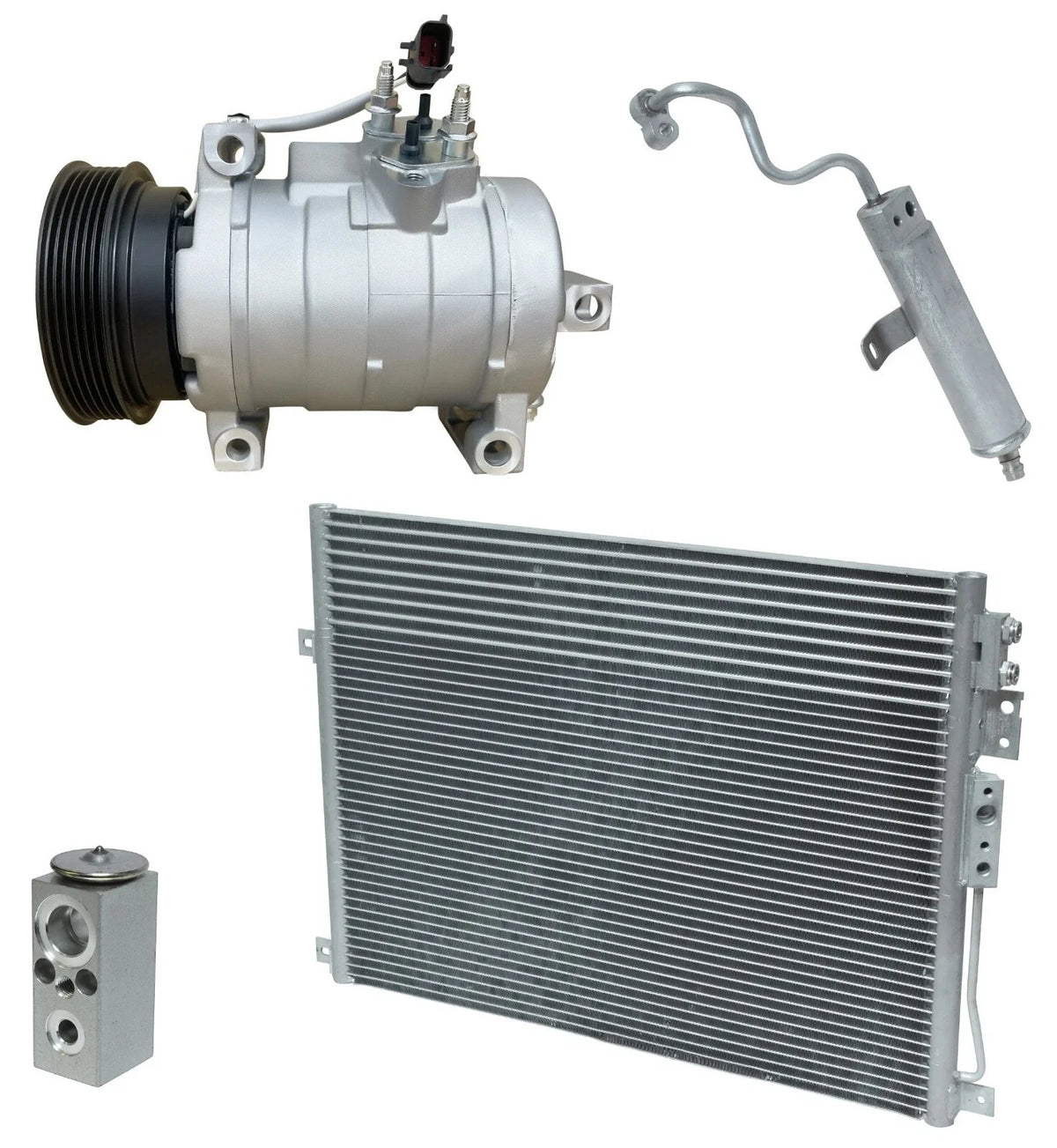 AC Compressor Kit With Condenser for Jeep Grand Cherokee 6.1L (2007–2007)