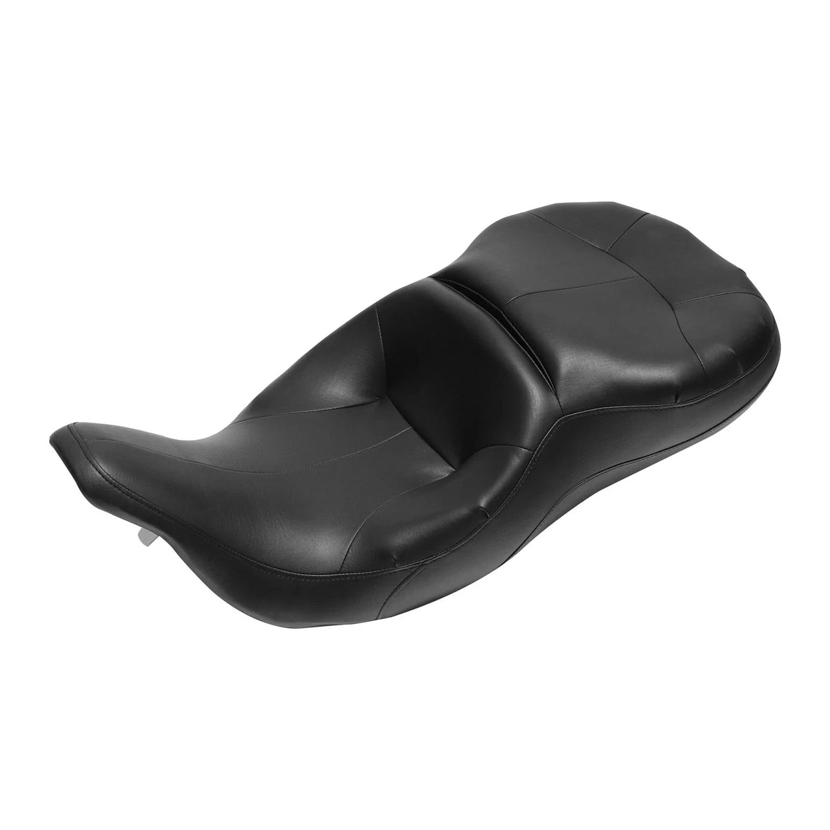 Black Seat & Backrest for Driver Passenger Harley Road Glide 1997-2007