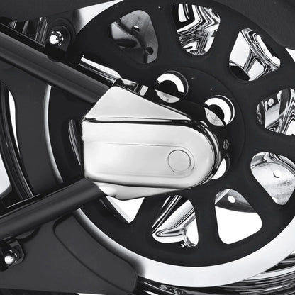 Chrome Rear Axle Covers for Harley Softail Cross Bones (2008–2017)