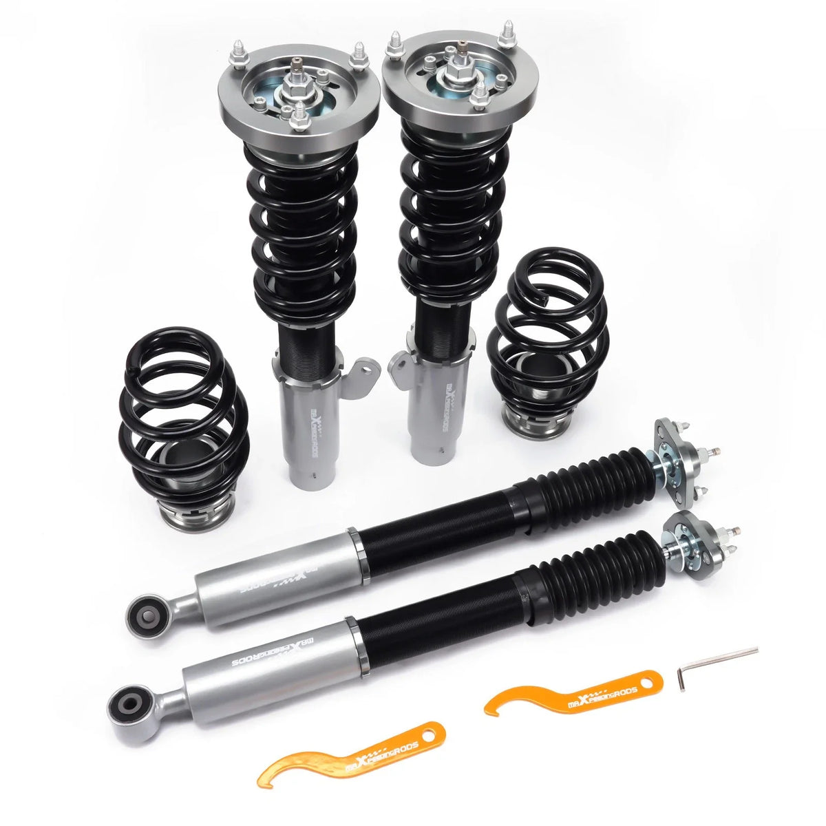 Coilover Struts with Adjustable Dampening & Camber Plates for BMW E46 1998-2006