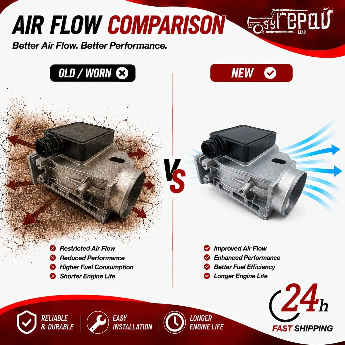 Mass Airflow Sensor for BMW 318is 318i (1991–1995)