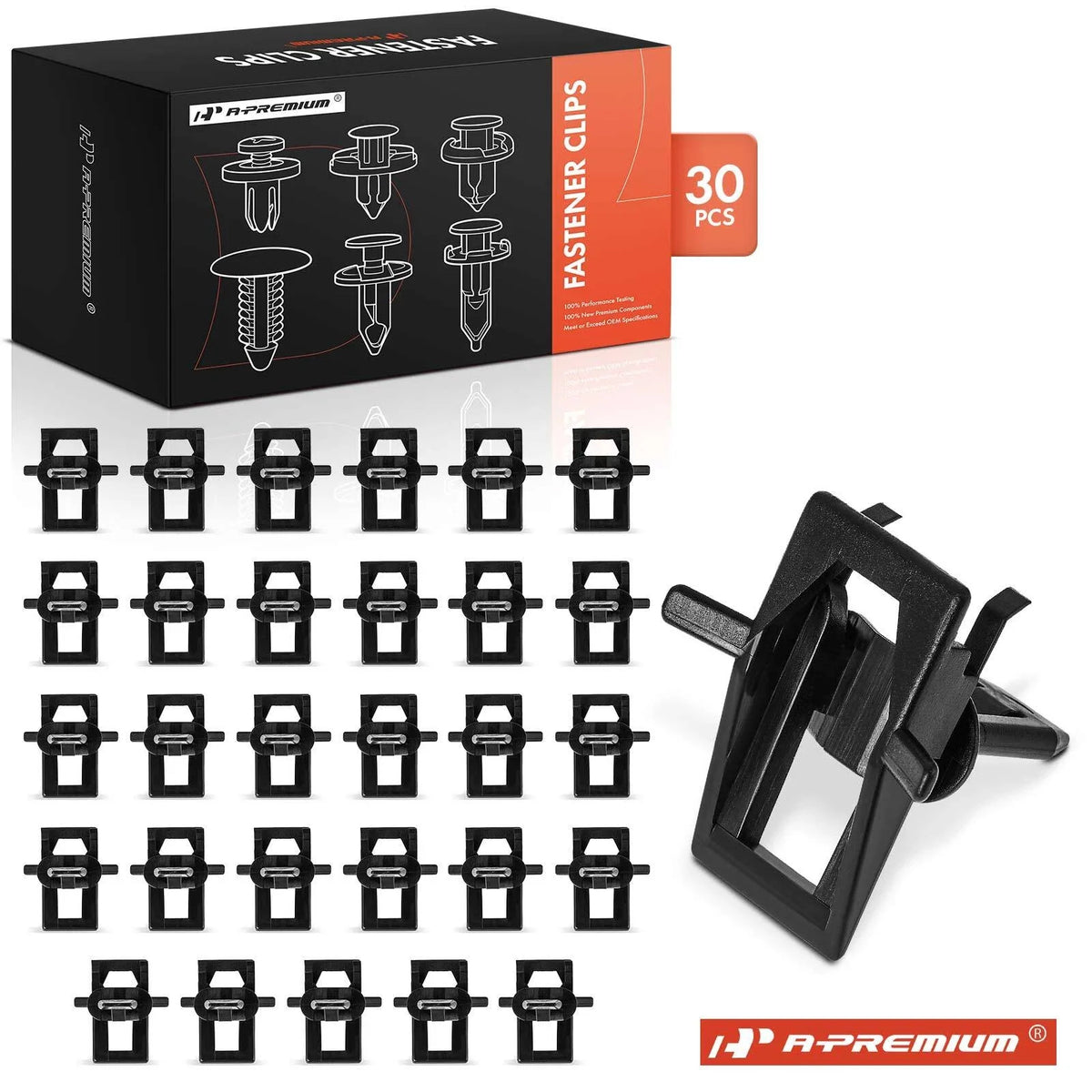 30Pcs Windshield Upper Garnish Moulding Retainer Clips for Chevy