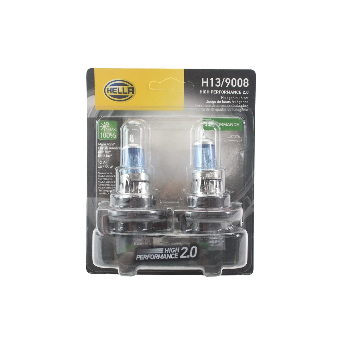 High Beam Low Beam Light Bulb Hella H13 2.0TB for Multi-Purpose Vehicles