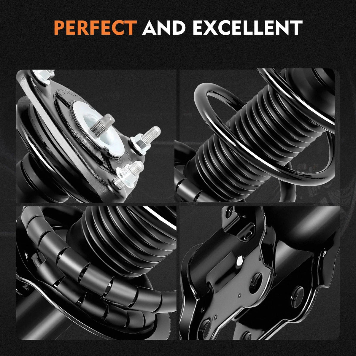 Complete Front Strut & Coil Spring Assembly Set for Kia Forte 2014-2018