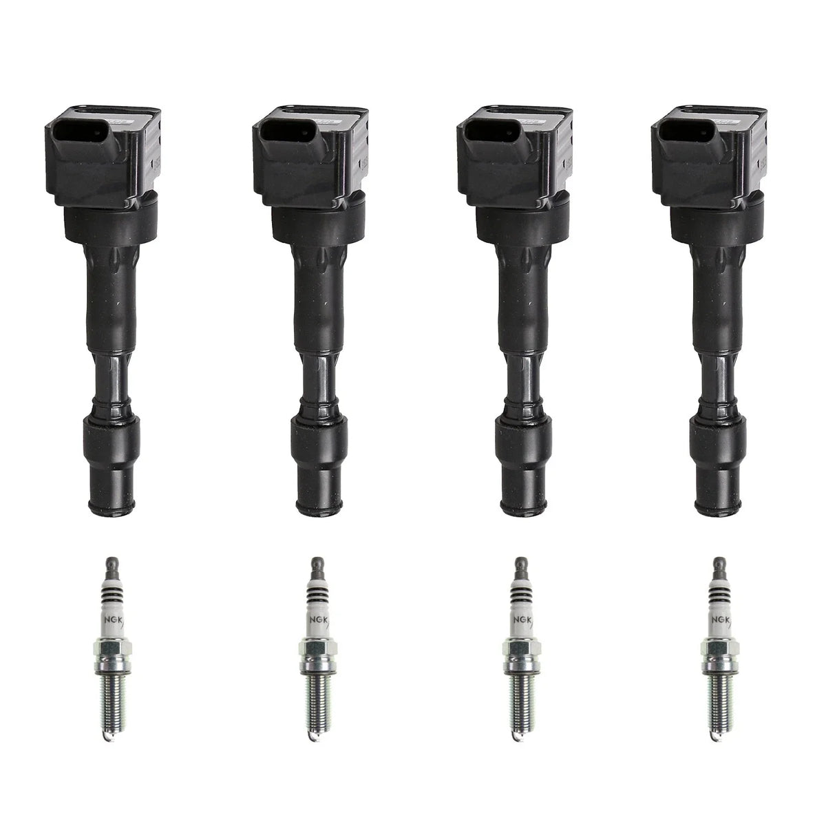 Set of 4 Ignition Coils & NGK Iridium Spark Plugs for Forte 2.0 L4 (2018–2020)